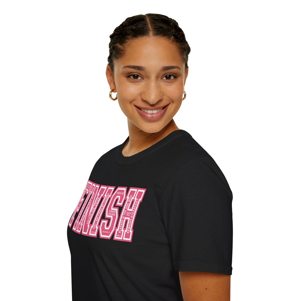 FINISH Christian Runner T-Shirt (Pink)