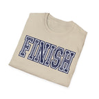 FINISH Christian Runner T-Shirt (Navy Blue)