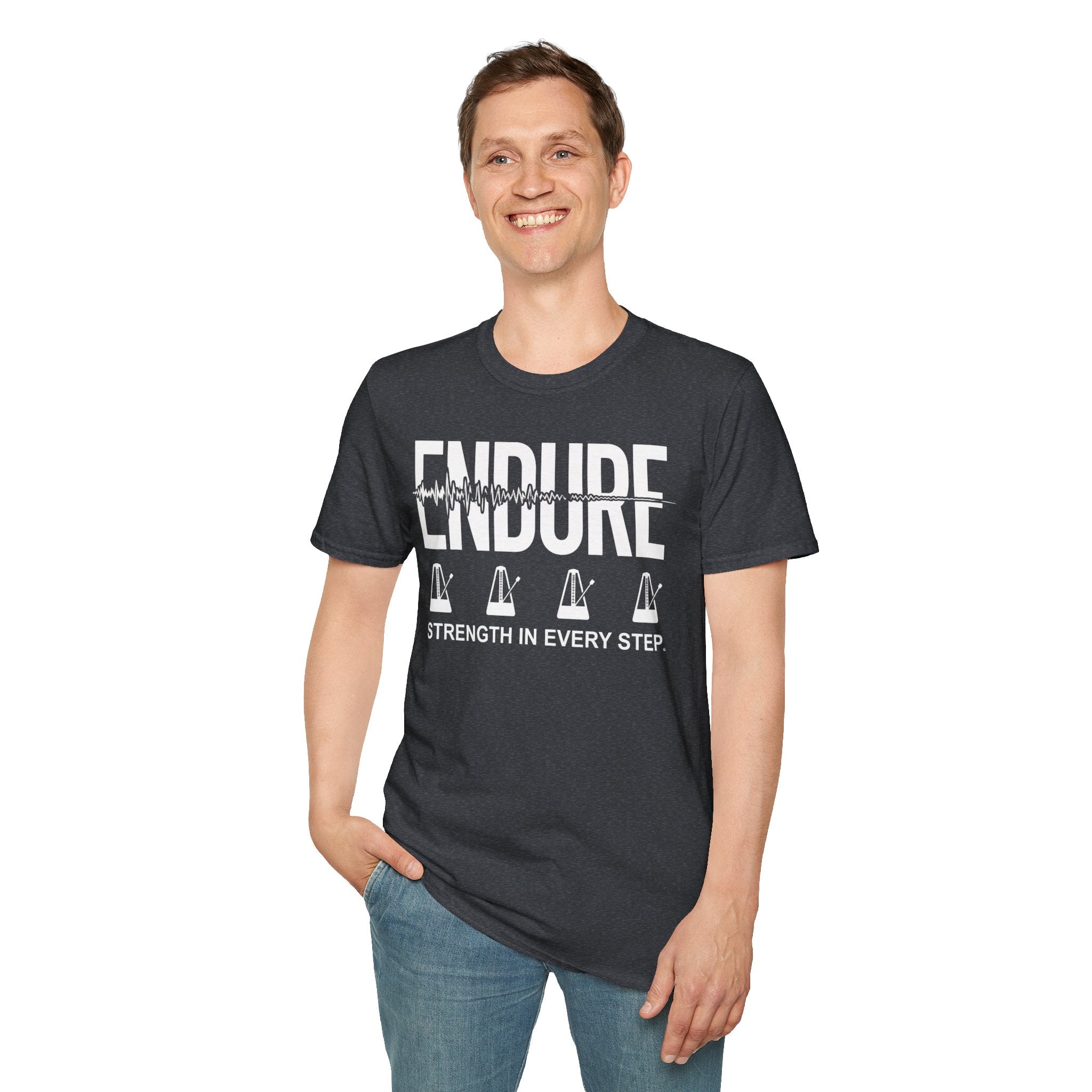 Endure: Strength in Every Step Christian Runner T-Shirt