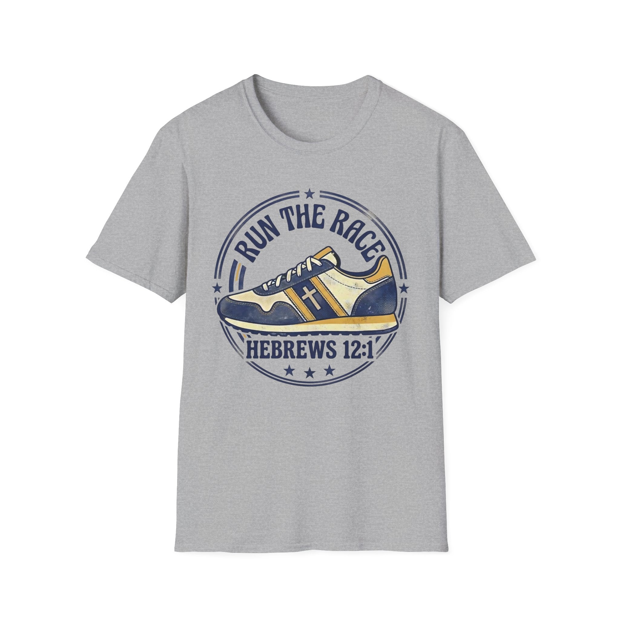 Run The Race - Hebrews 12:1 Christian Christian Runner T-Shirt