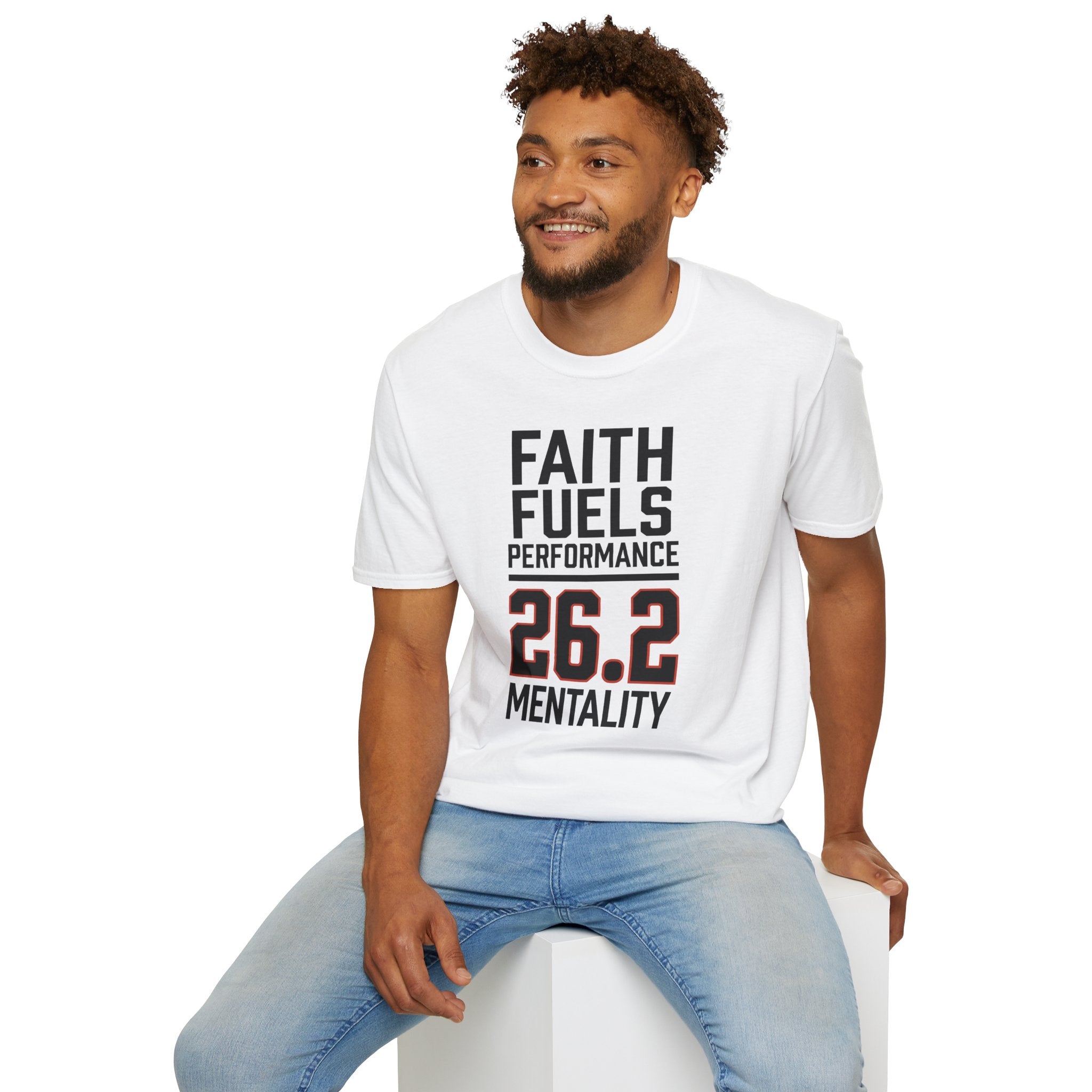 26.2 Faith Fuels Performance Christian Runner T-Shirt