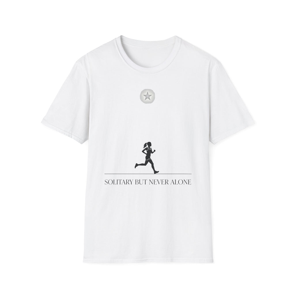 Morning Star - Solitary but Never Alone Christian Runner T-Shirt (Female)