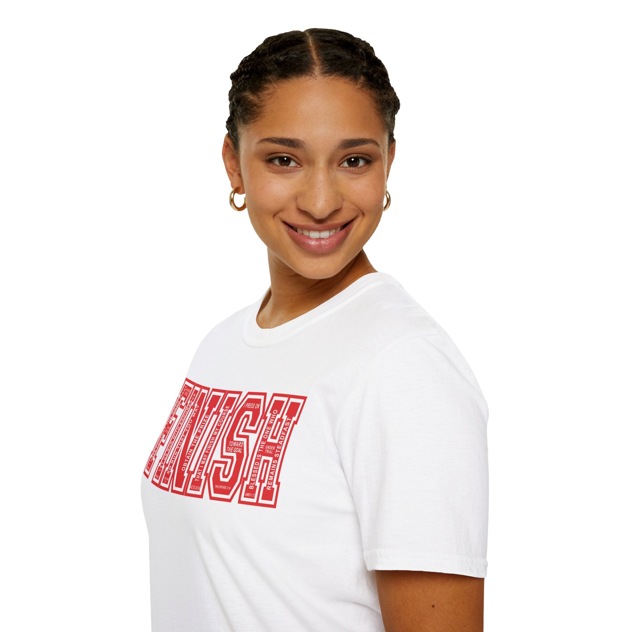 FINISH Christian Runner T-Shirt (Red)