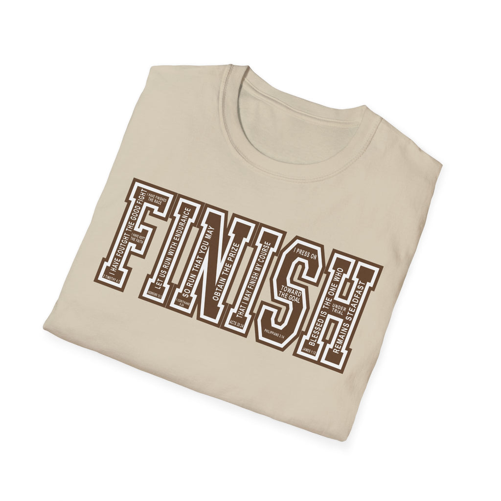 FINISH Christian Runner T-Shirt (Brown)