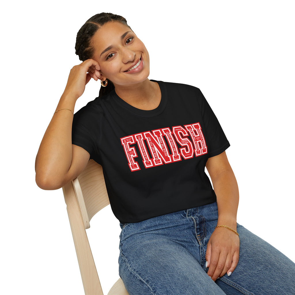 FINISH Christian Runner T-Shirt (Red)
