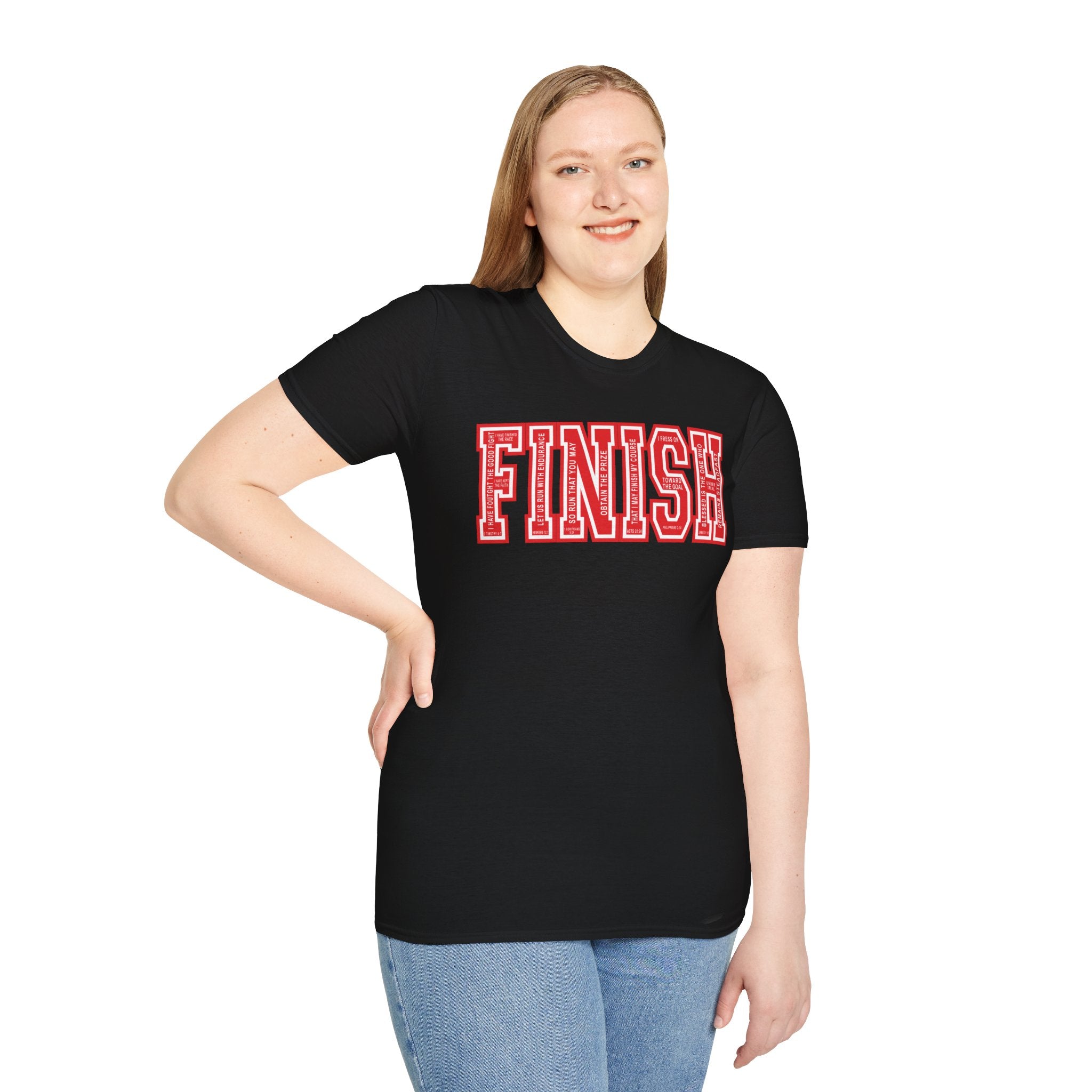 FINISH Christian Runner T-Shirt (Red)
