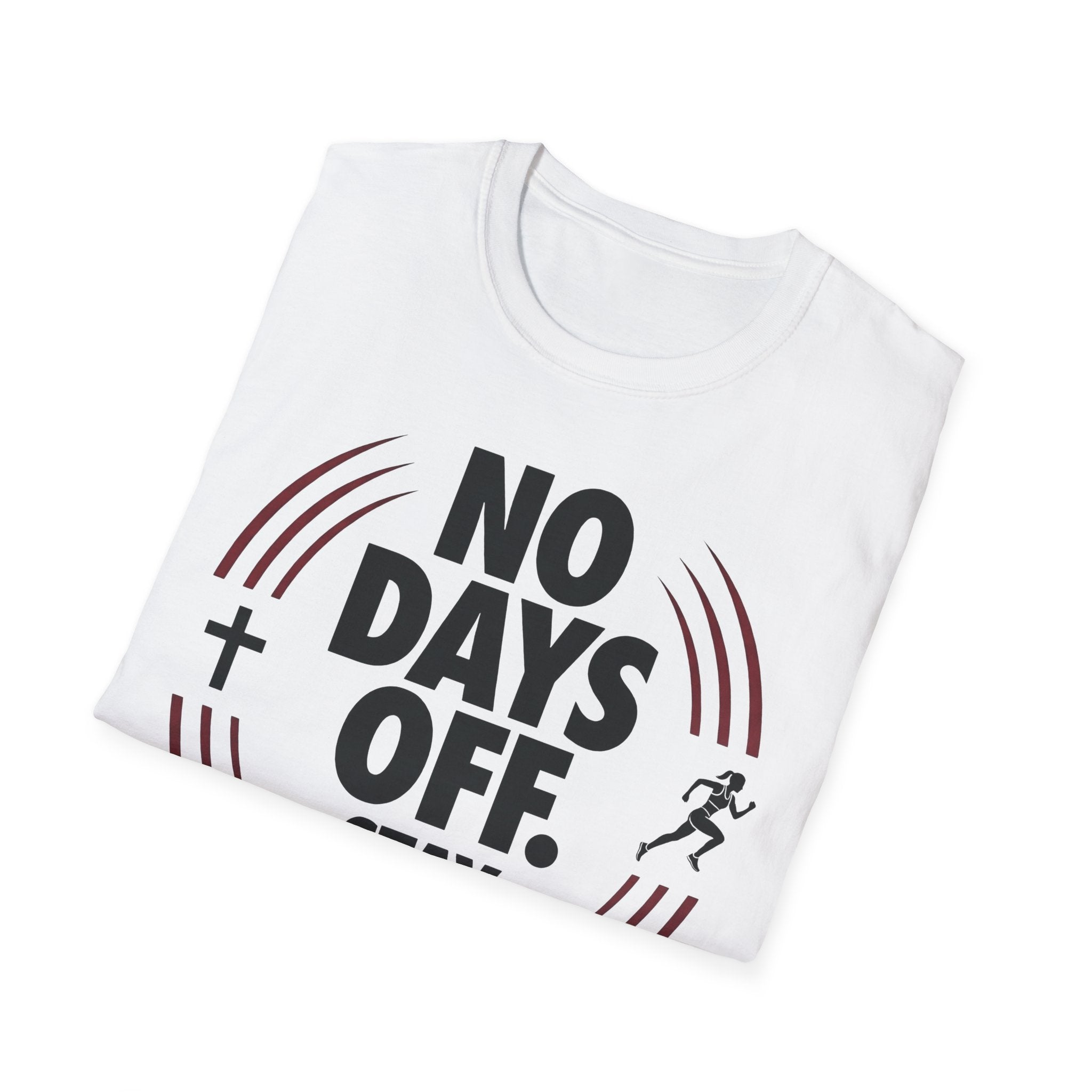 No Days Off Stay Faithful Christian Runner T-Shirt (Female)