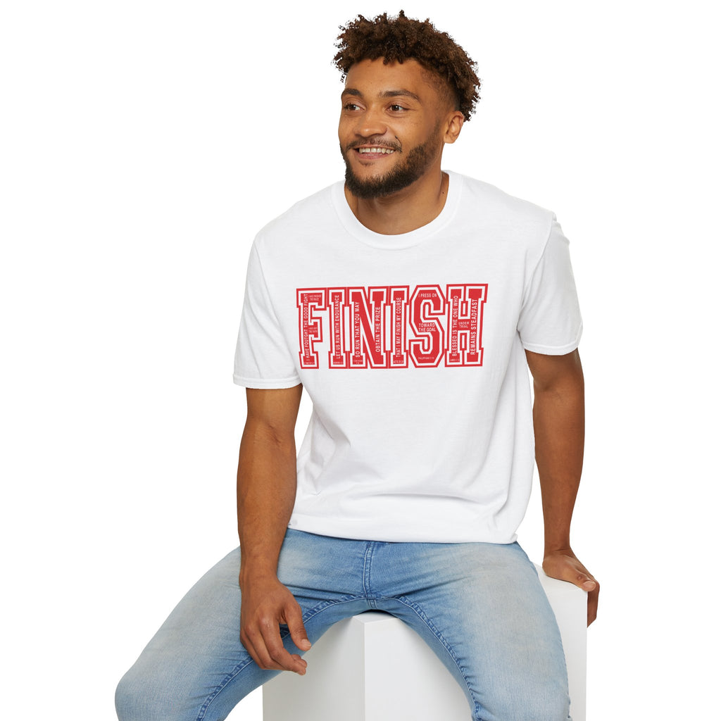 FINISH Christian Runner T-Shirt (Red)