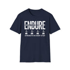 Endure: Strength in Every Step Christian Runner T-Shirt