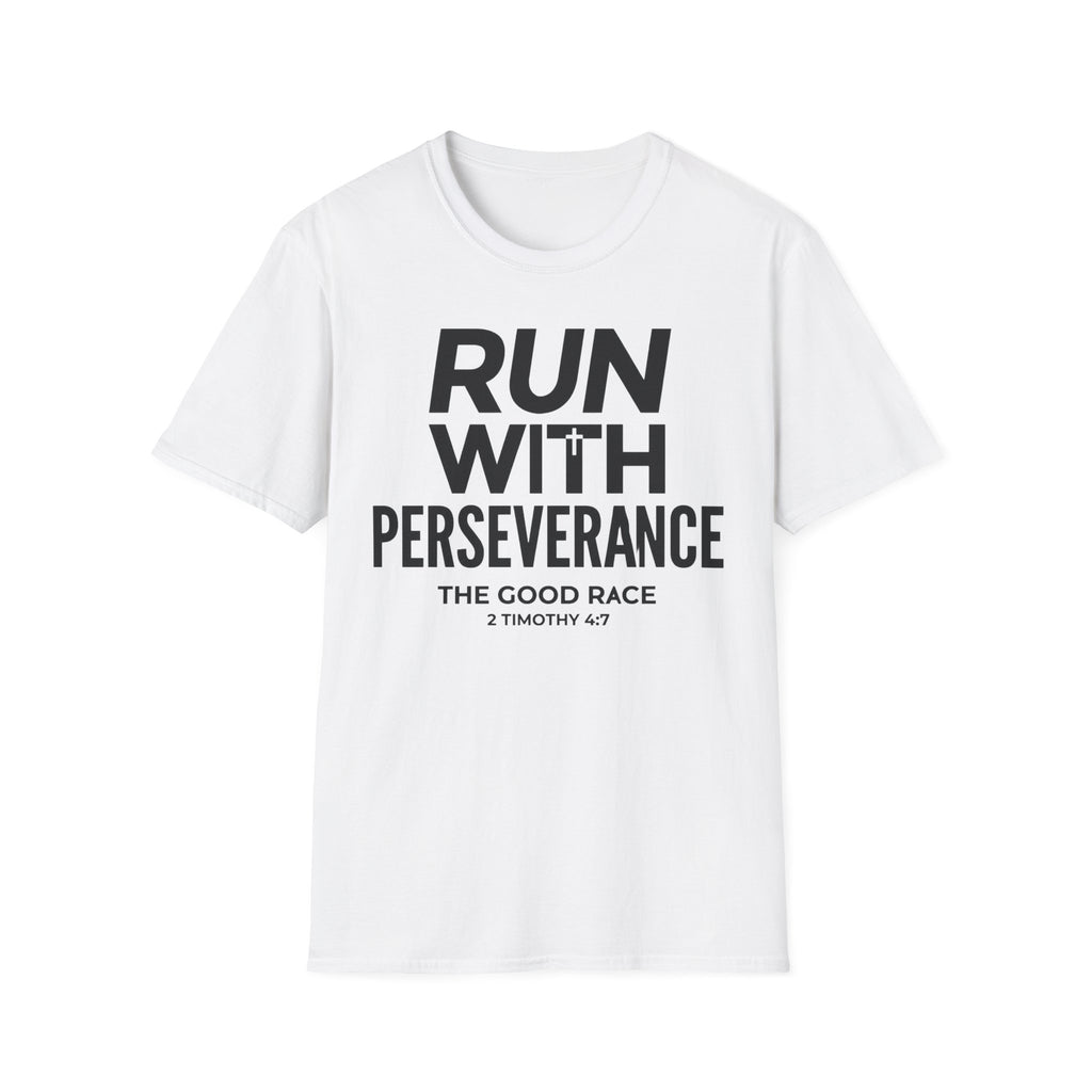Run With Perseverance Christian Runner T-Shirt