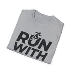 Run With Faith - Finish Strong Christian Runner T-Shirt