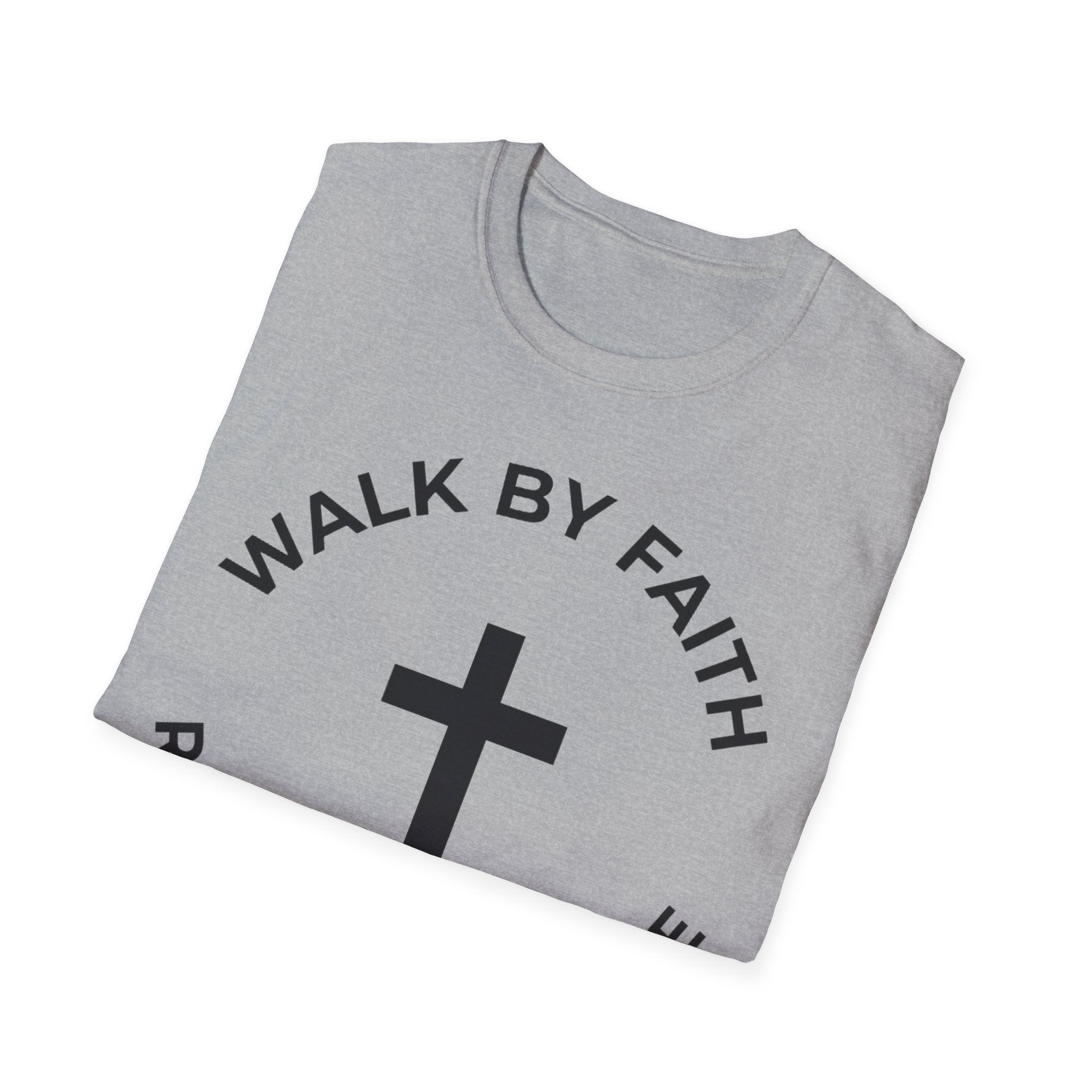 Walk by Faith - Run with Purpose Christian Runner T-Shirt