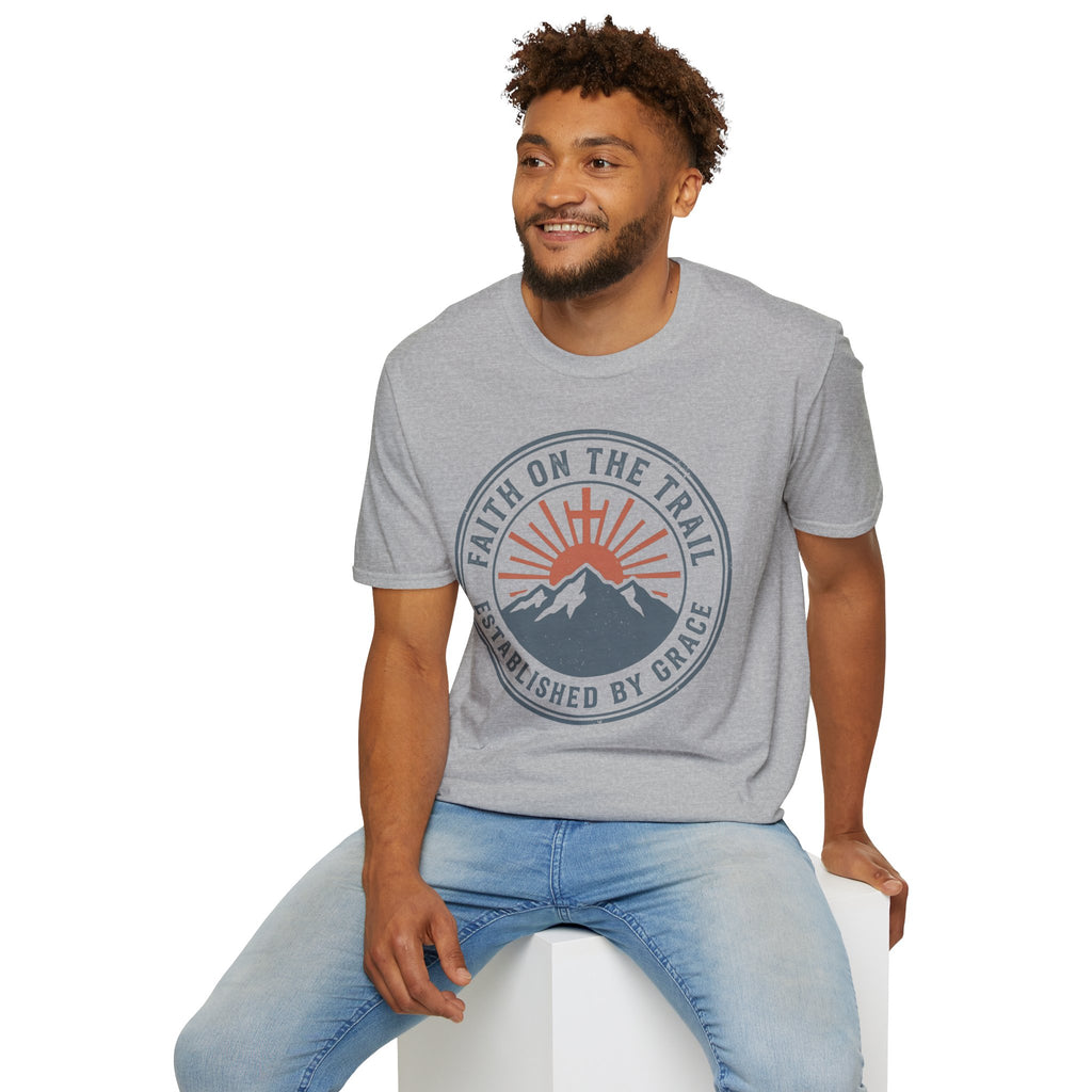 Faith on the Trail Christian Runner T-Shirt