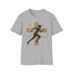 Cross Running Girl Christian Runner T-Shirt