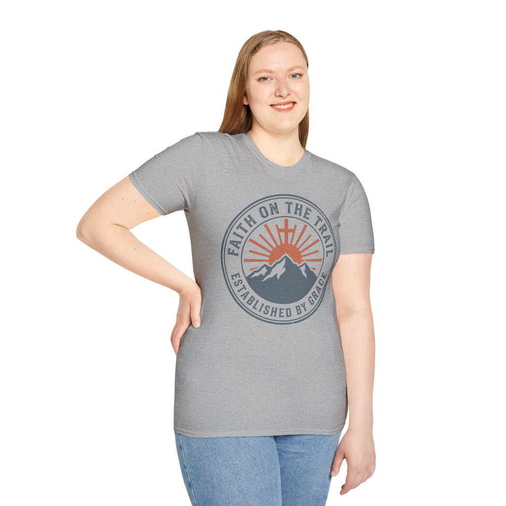 Faith on the Trail Christian Runner T-Shirt