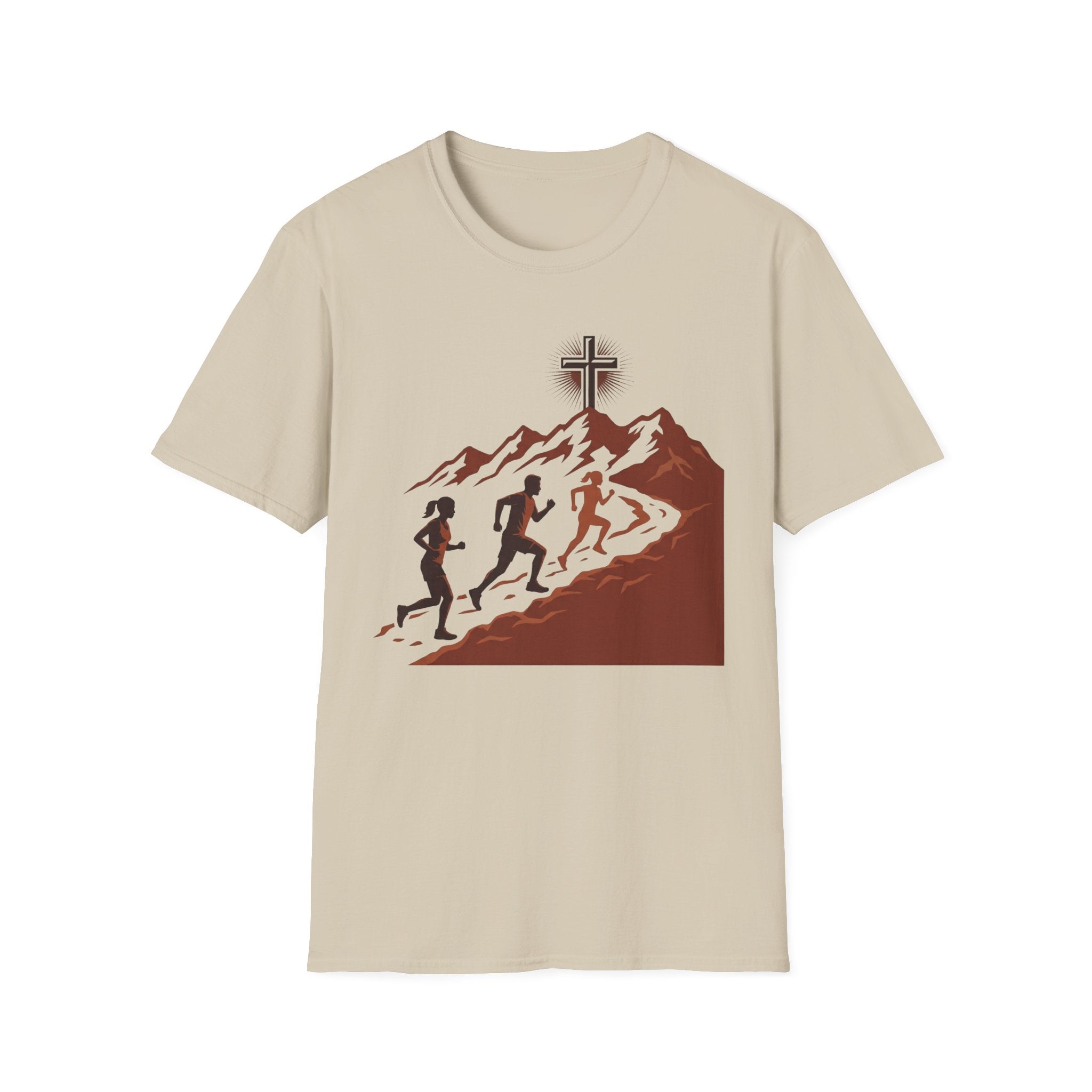 From the Valley to the Mountaintop Christian Runner T-Shirt