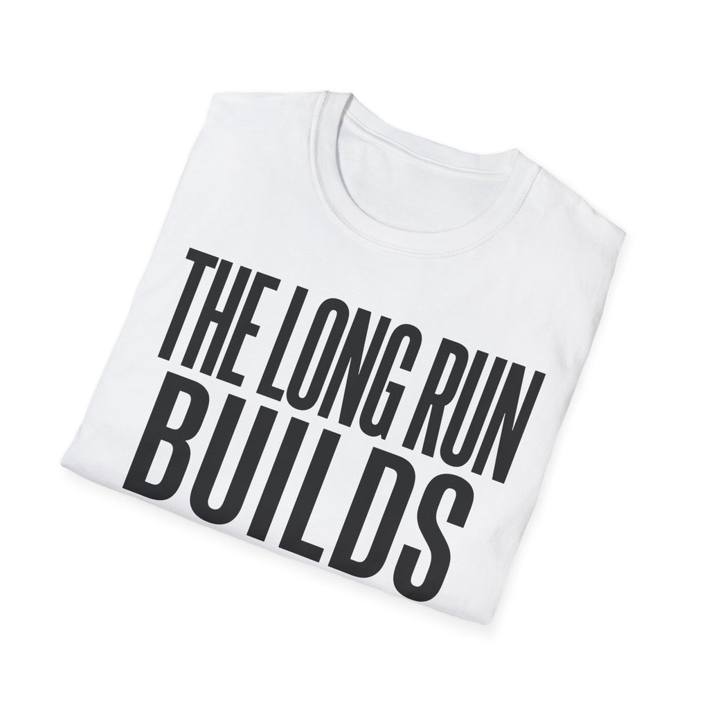 The Long Run Builds Faith Christian Runner T-Shirt