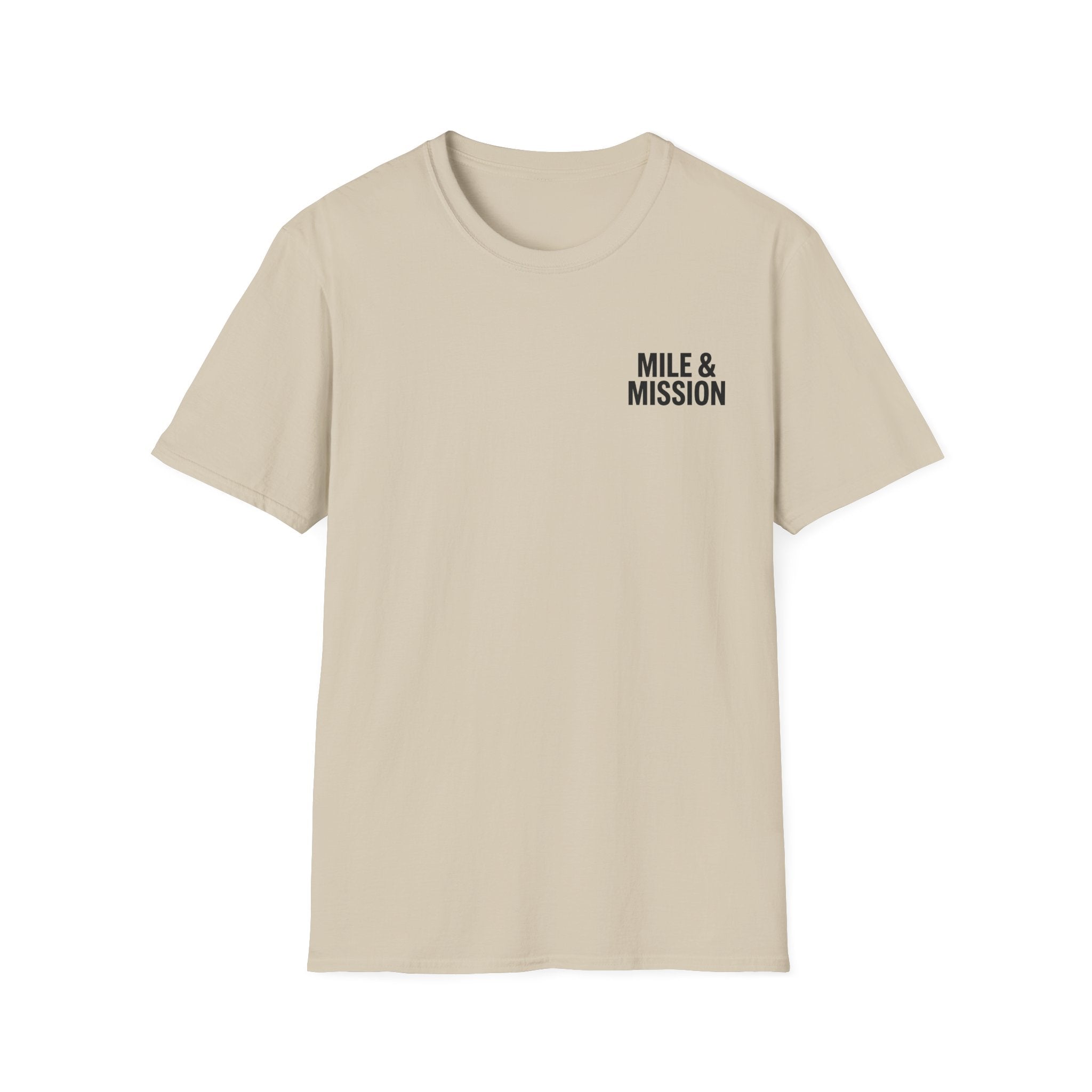 Mile & Mission - Run with Discipline Christian Runner T-Shirt