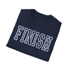 FINISH Christian Runner T-Shirt (Navy Blue)
