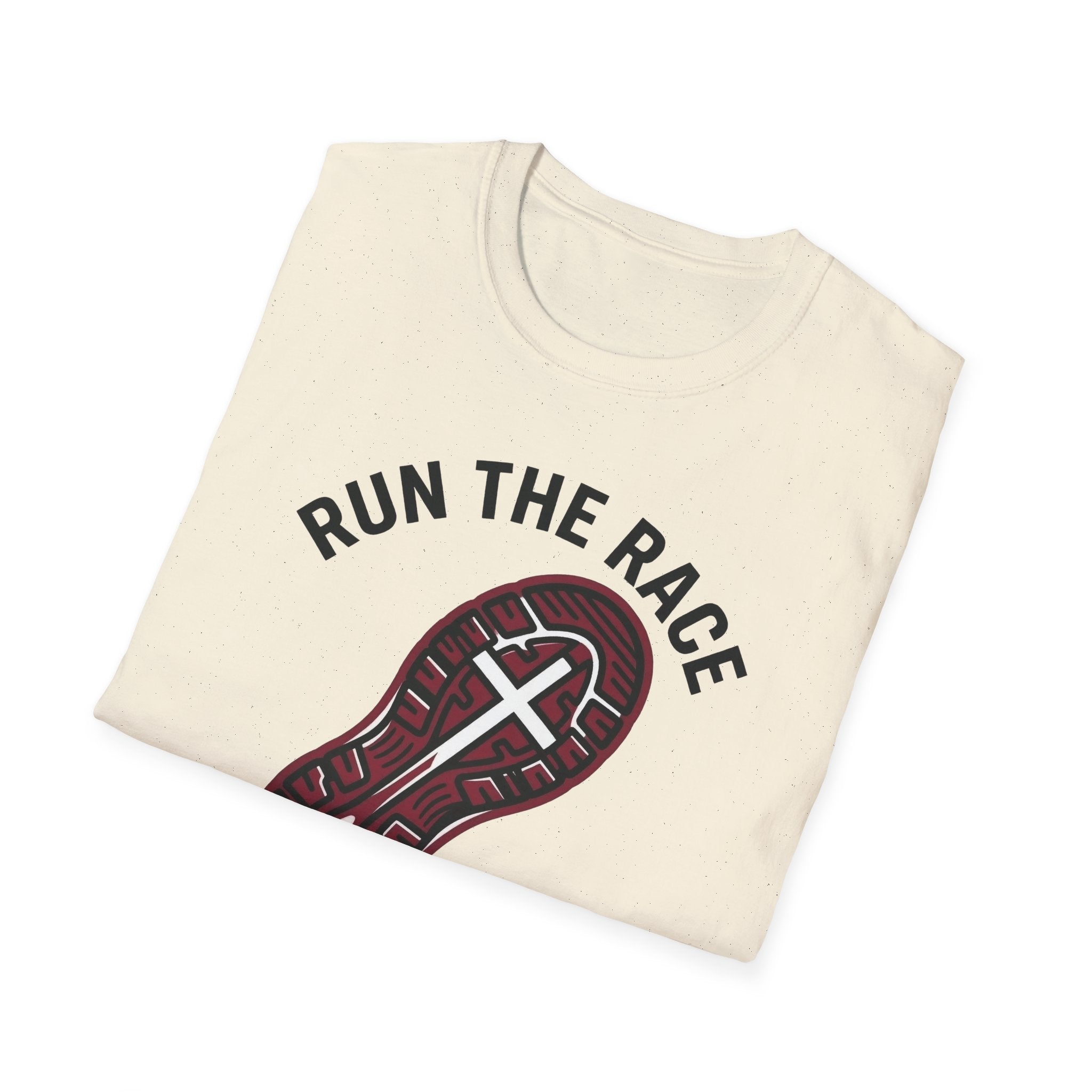 Run the Race in Faith Christian Runner T-Shirt