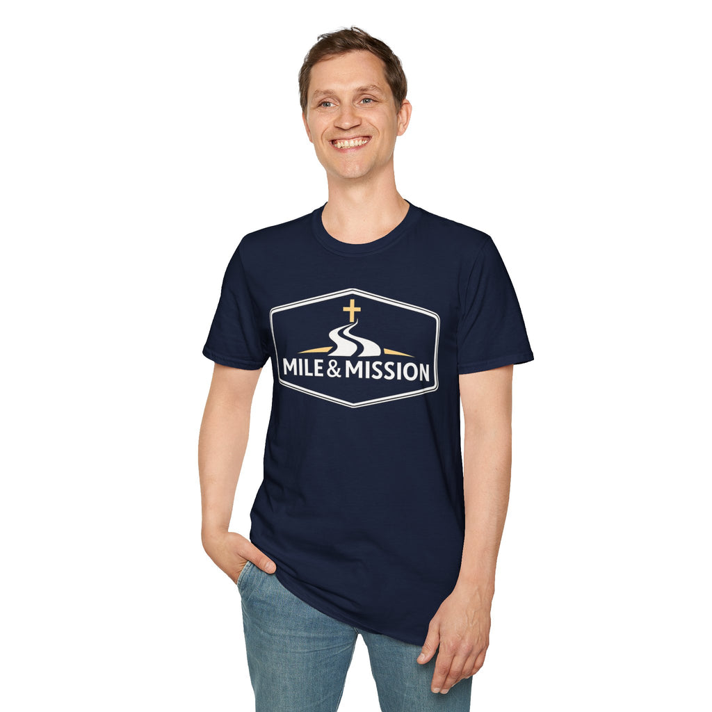 Mile & Mission Logo Christian Runner T-Shirt