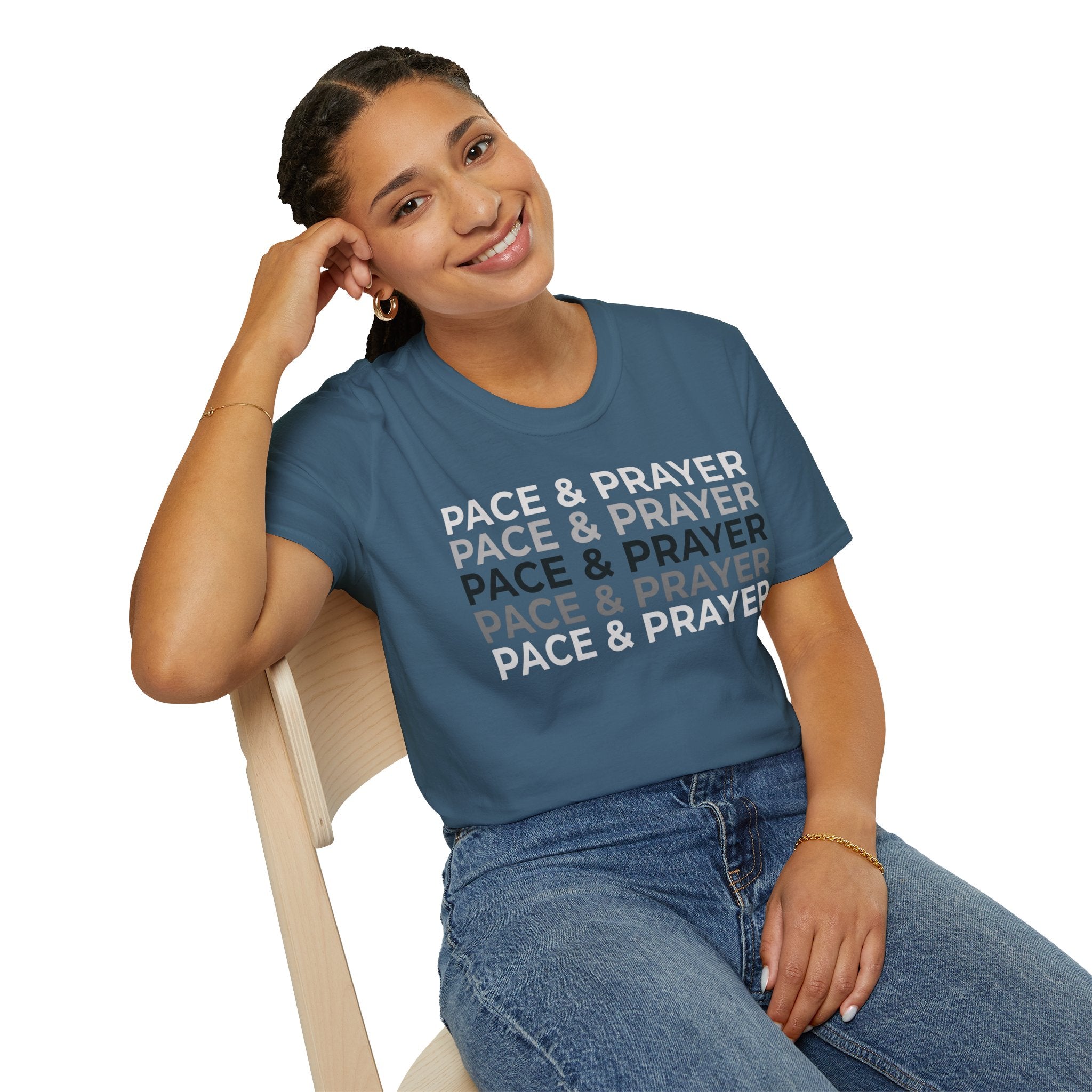 Pace & Prayer Christian Runner T-Shirt
