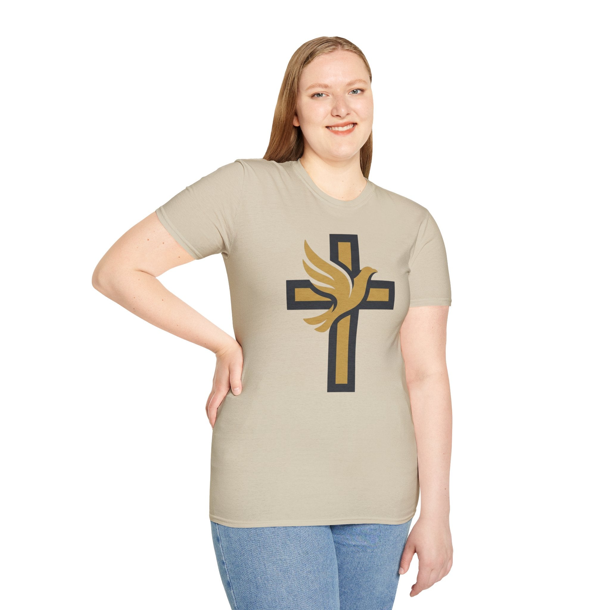 Cross & Dove Christian Runner T-Shirt