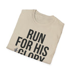 Run for His Glory Christian Runner T-Shirt (Male)