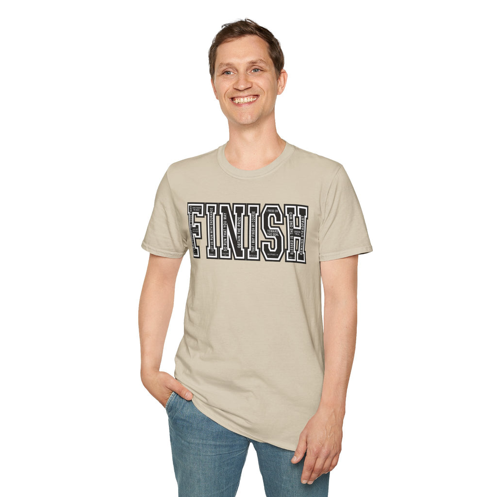 FINISH Running Christian Runner T-Shirt (Black)