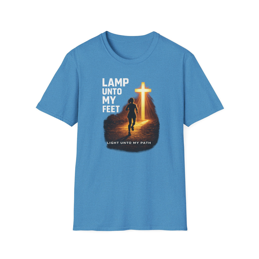 Lamp Unto My Feet - Light Unto My Path Christian Runner T-Shirt (Female)