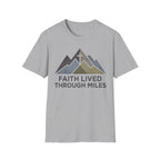 Faith Lived Through Miles Christian Runner T-Shirt
