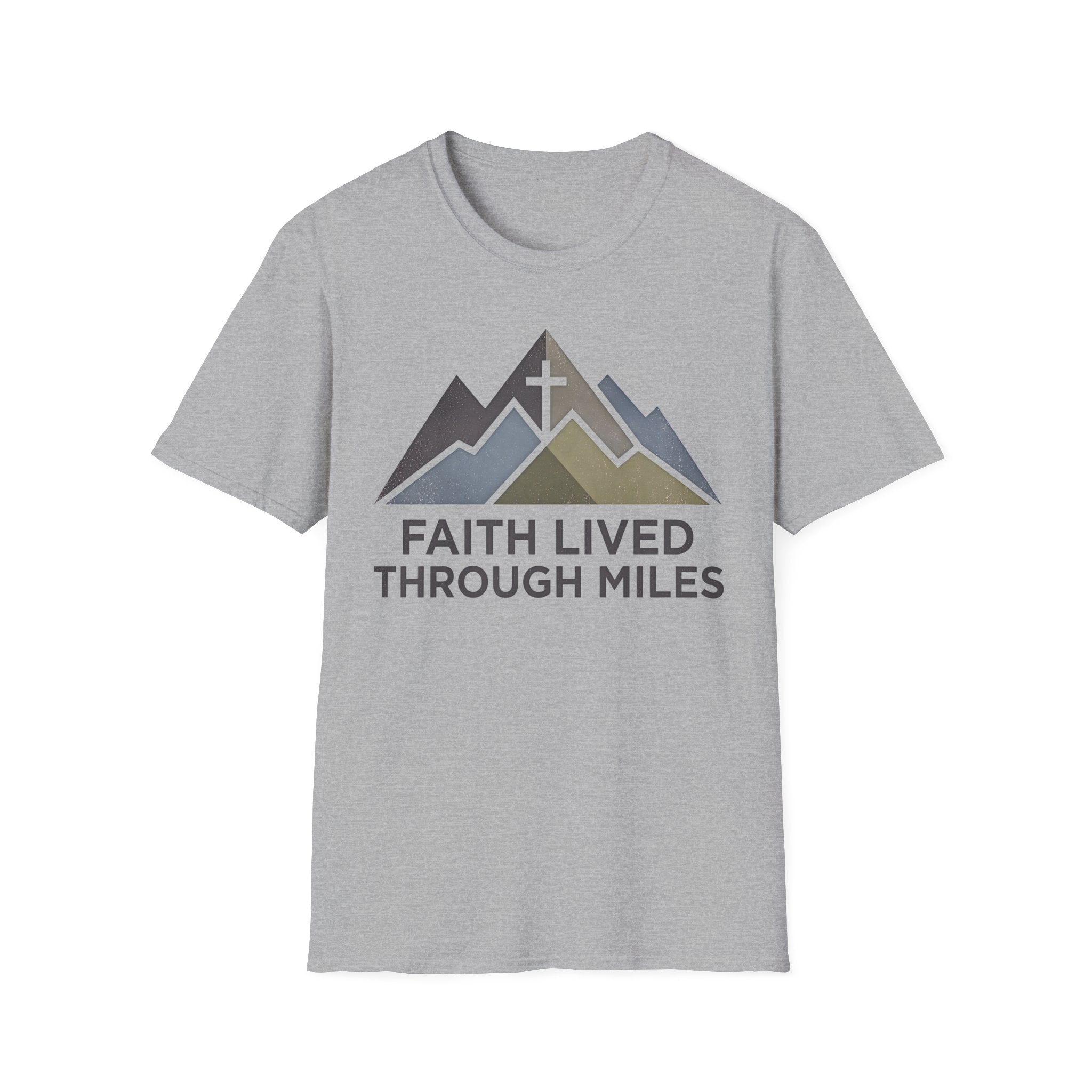 Faith Lived Through Miles Christian Runner T-Shirt
