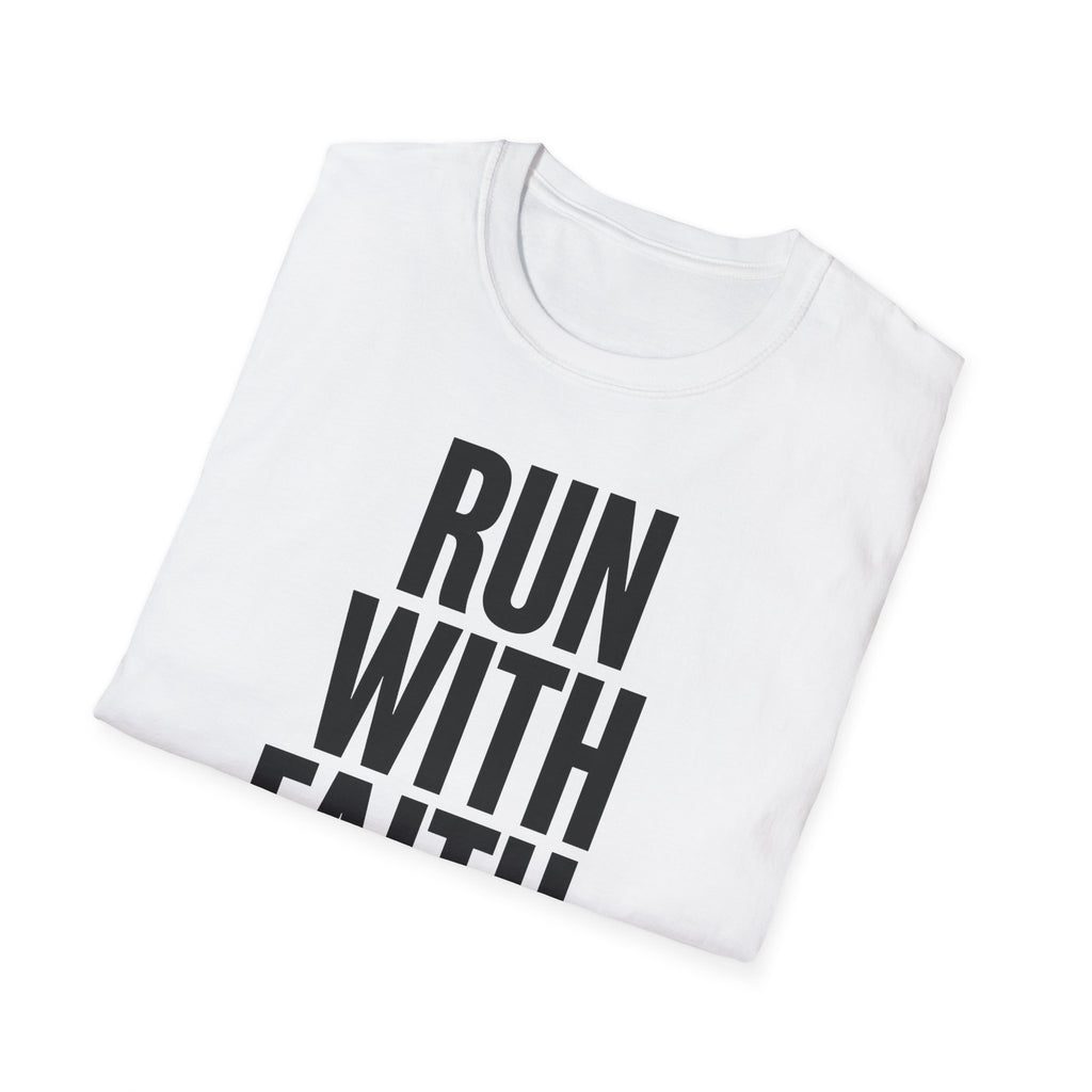Run With Faith Discipline Over Comfort Christian Runner T-Shirt