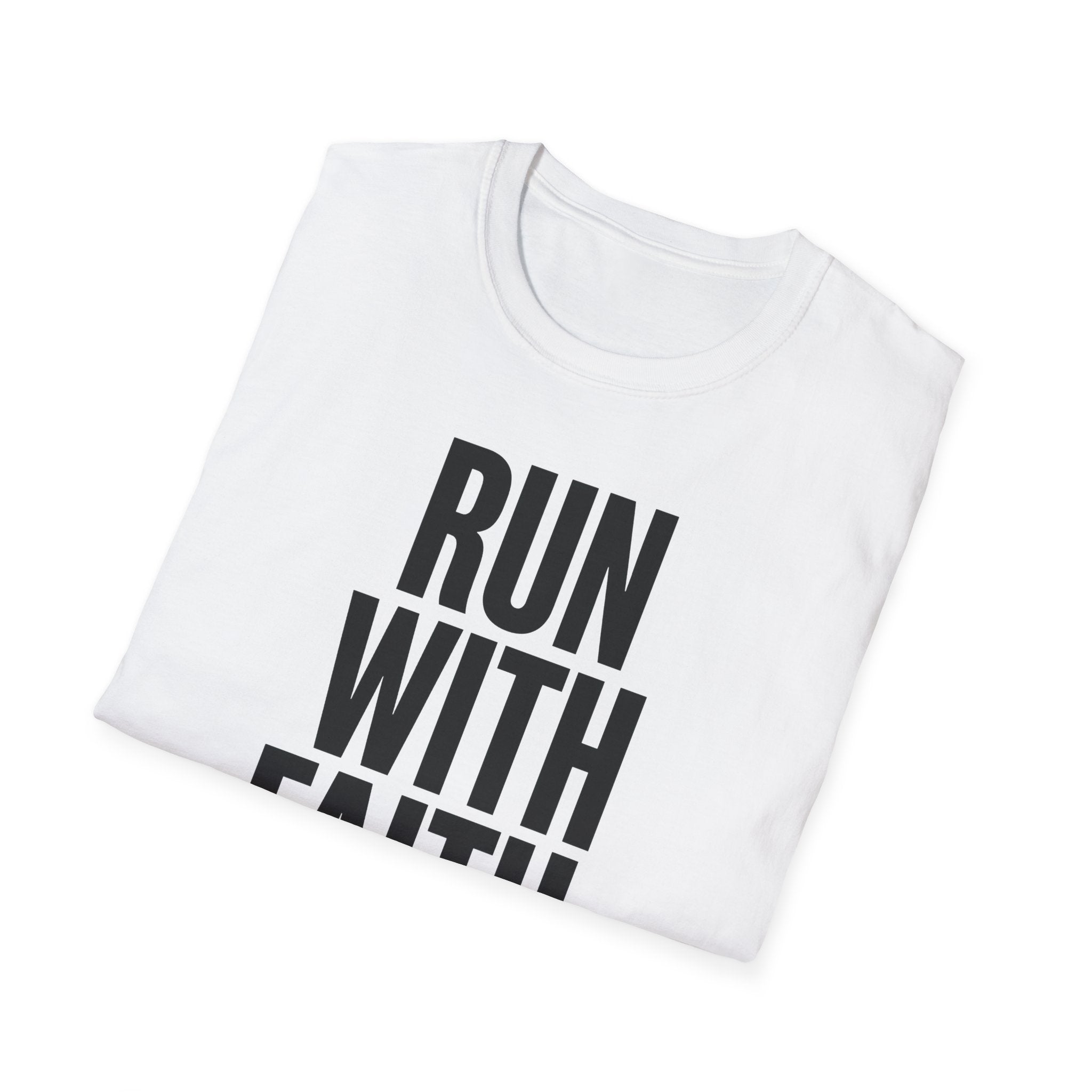 Run With Faith Discipline Over Comfort Christian Runner T-Shirt