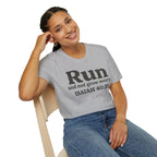 Run and Not Grow Weary Isaiah 40:31 Christian Runner T-Shirt