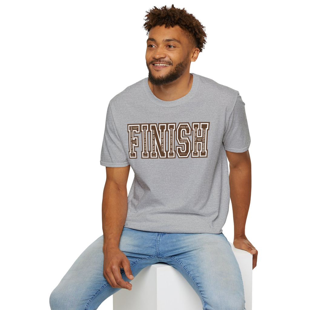 FINISH Christian Runner T-Shirt (Brown)