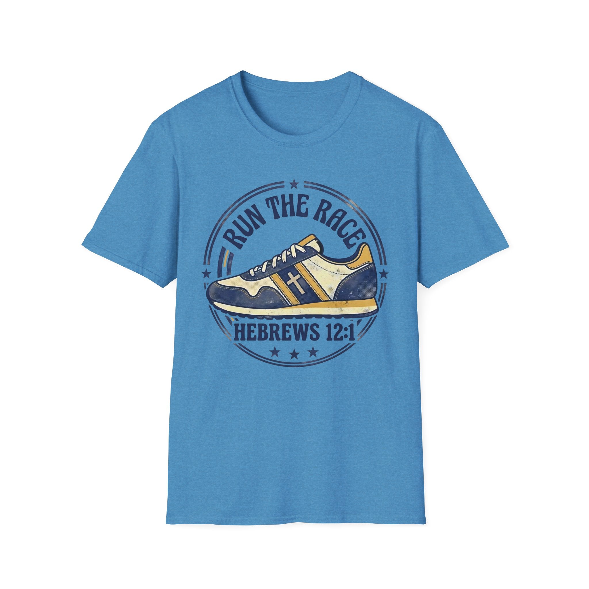 Run The Race - Hebrews 12:1 Christian Christian Runner T-Shirt