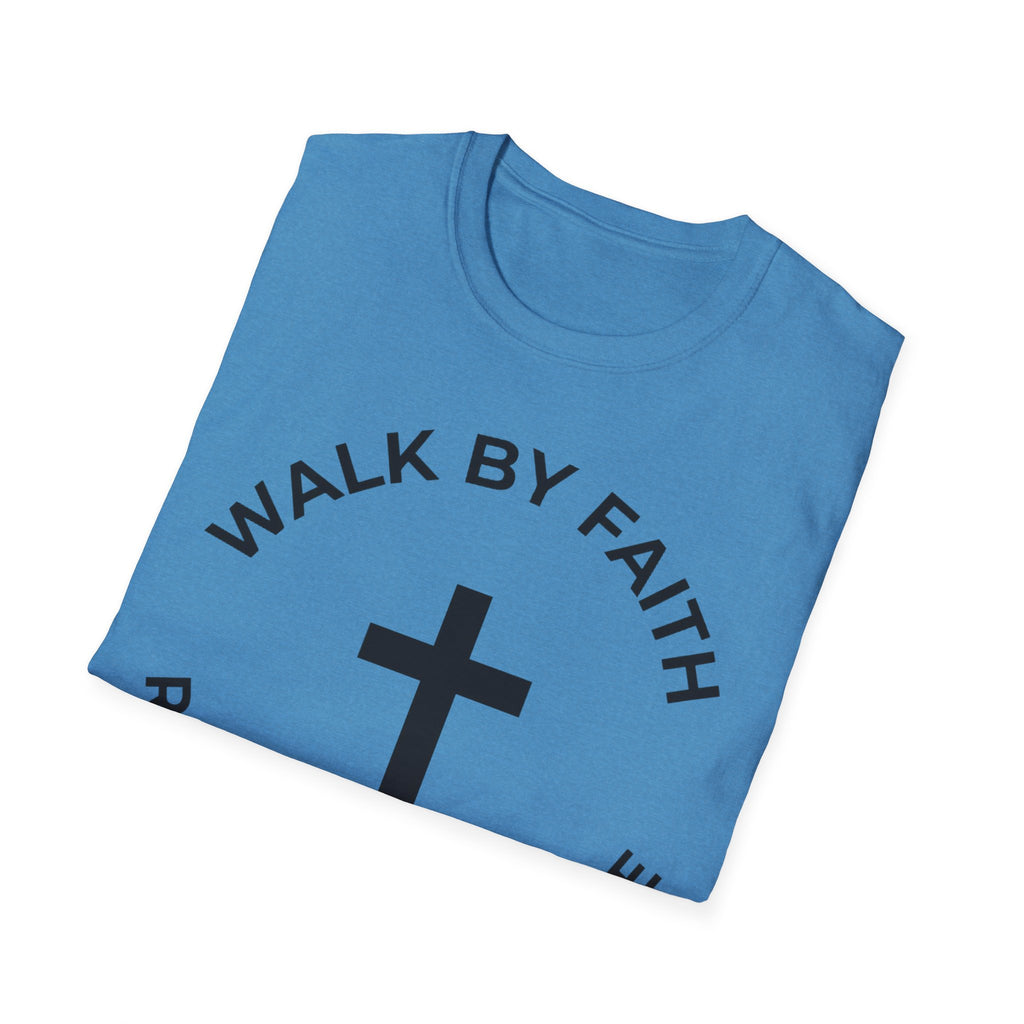 Walk by Faith - Run with Purpose Christian Runner T-Shirt