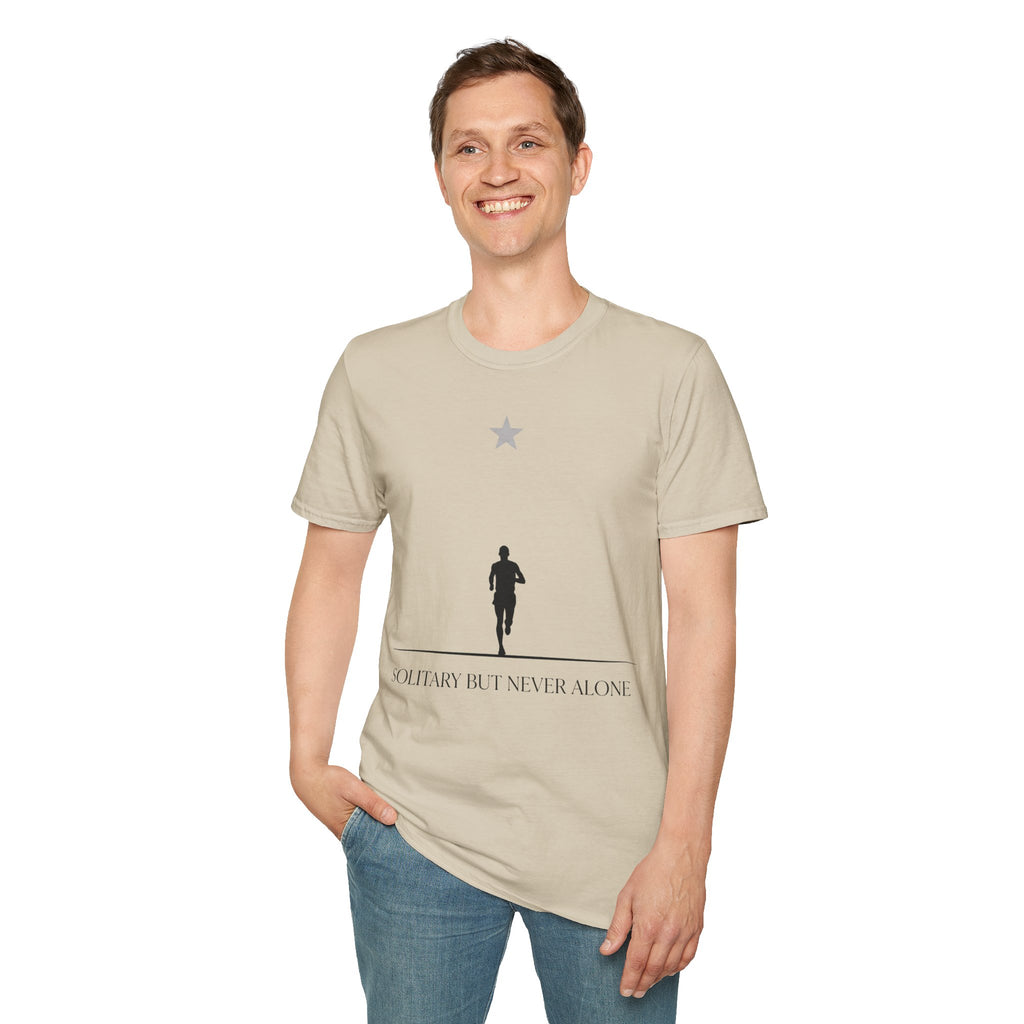 Morning Star - Solitary But Never Alone Christian Runner T-Shirt (Male)