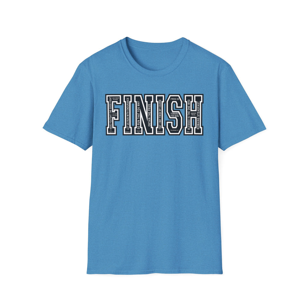 FINISH Running Christian Runner T-Shirt (Black)