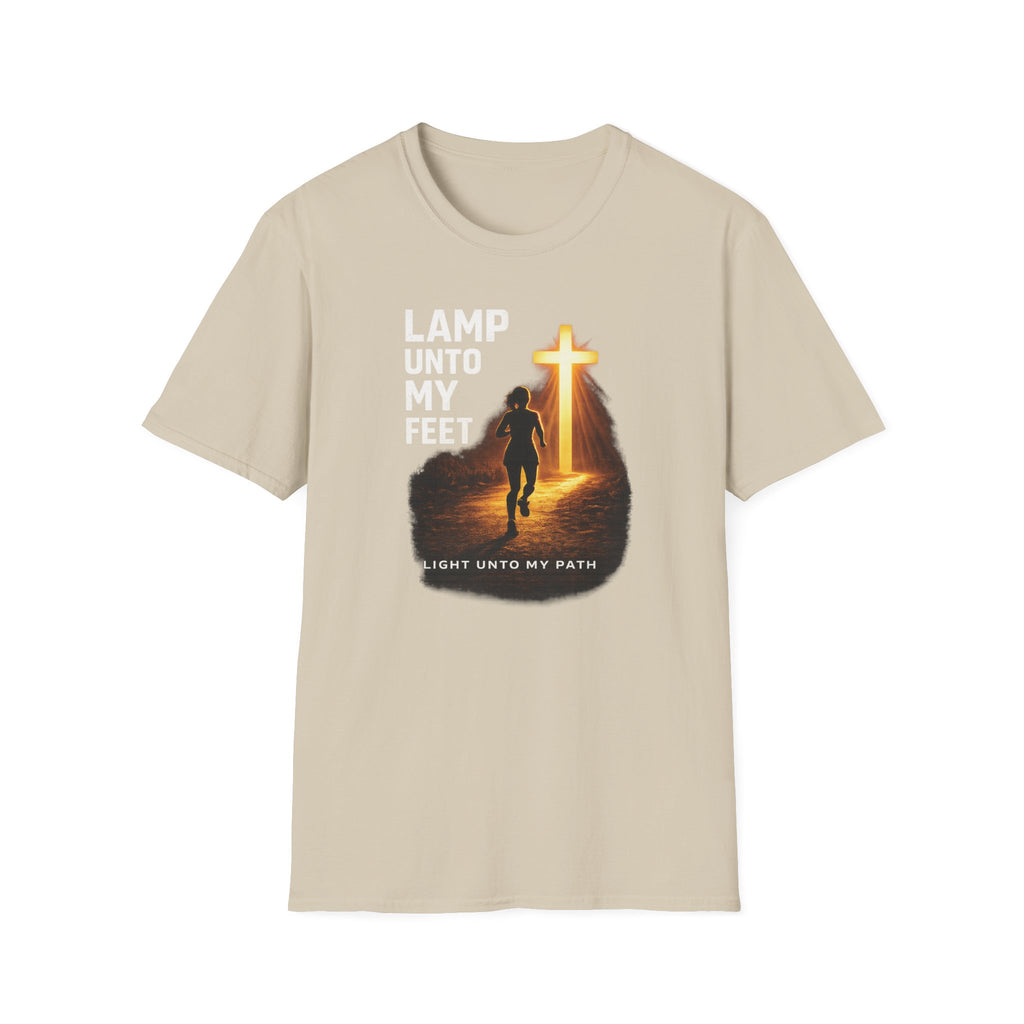 Lamp Unto My Feet - Light Unto My Path Christian Runner T-Shirt (Female)