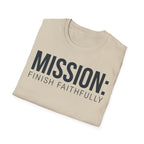 Mission: Finish Faithfully Christian Runner T-Shirt
