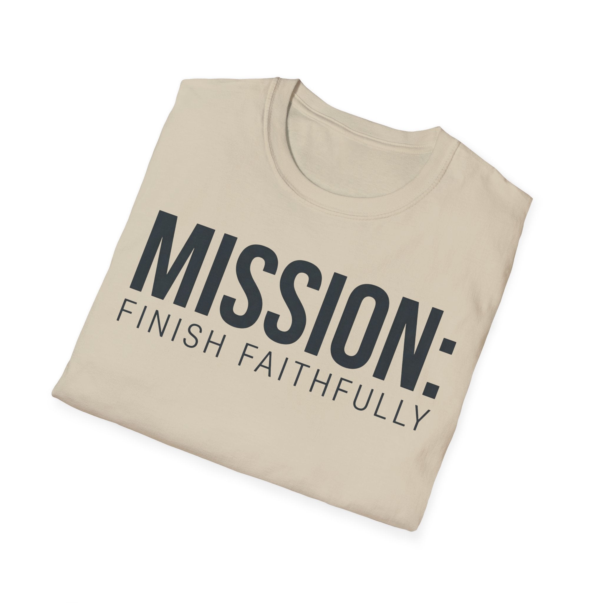 Mission: Finish Faithfully Christian Runner T-Shirt