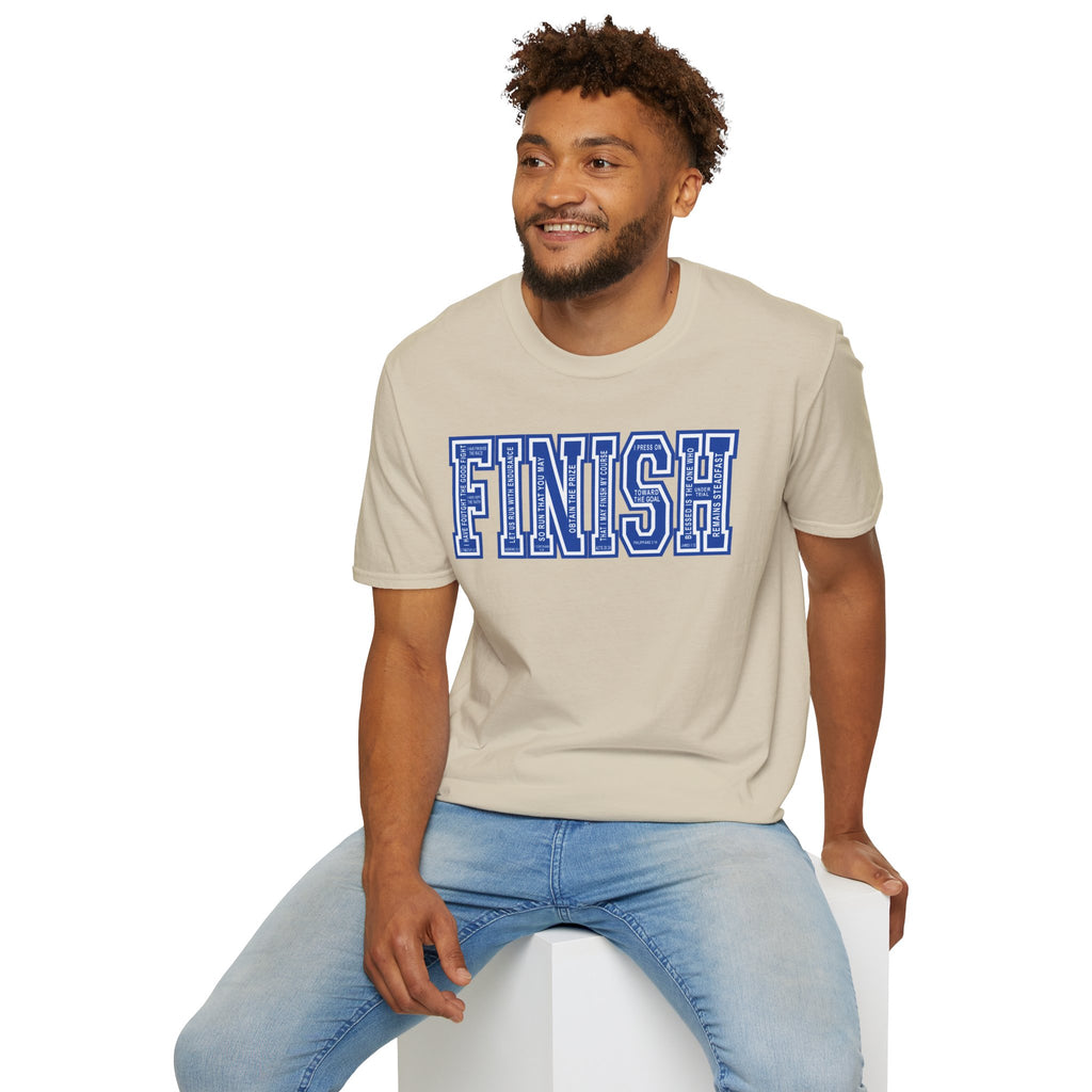 FINISH Christian Runner T-Shirt (Cobalt Blue)