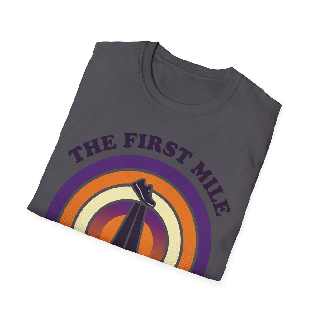 The First Mile Belongs to God Christian Runner T-Shirt