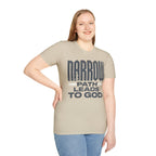 Narrow Path Leads to God Christian Runner T-Shirt (Female)