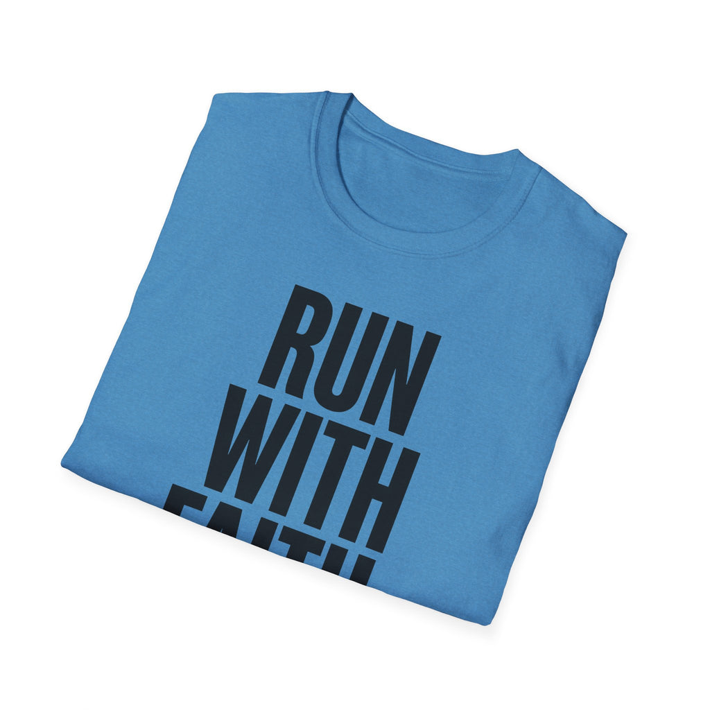 Run With Faith Discipline Over Comfort Christian Runner T-Shirt