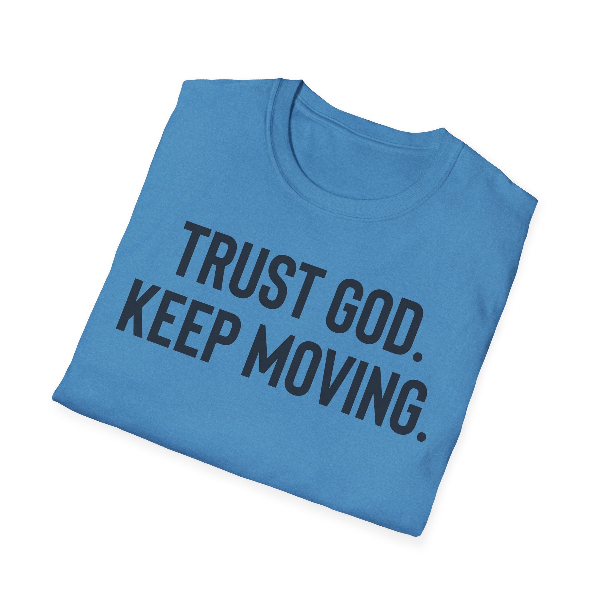 Trust God Keep Moving Christian Runner T-Shirt