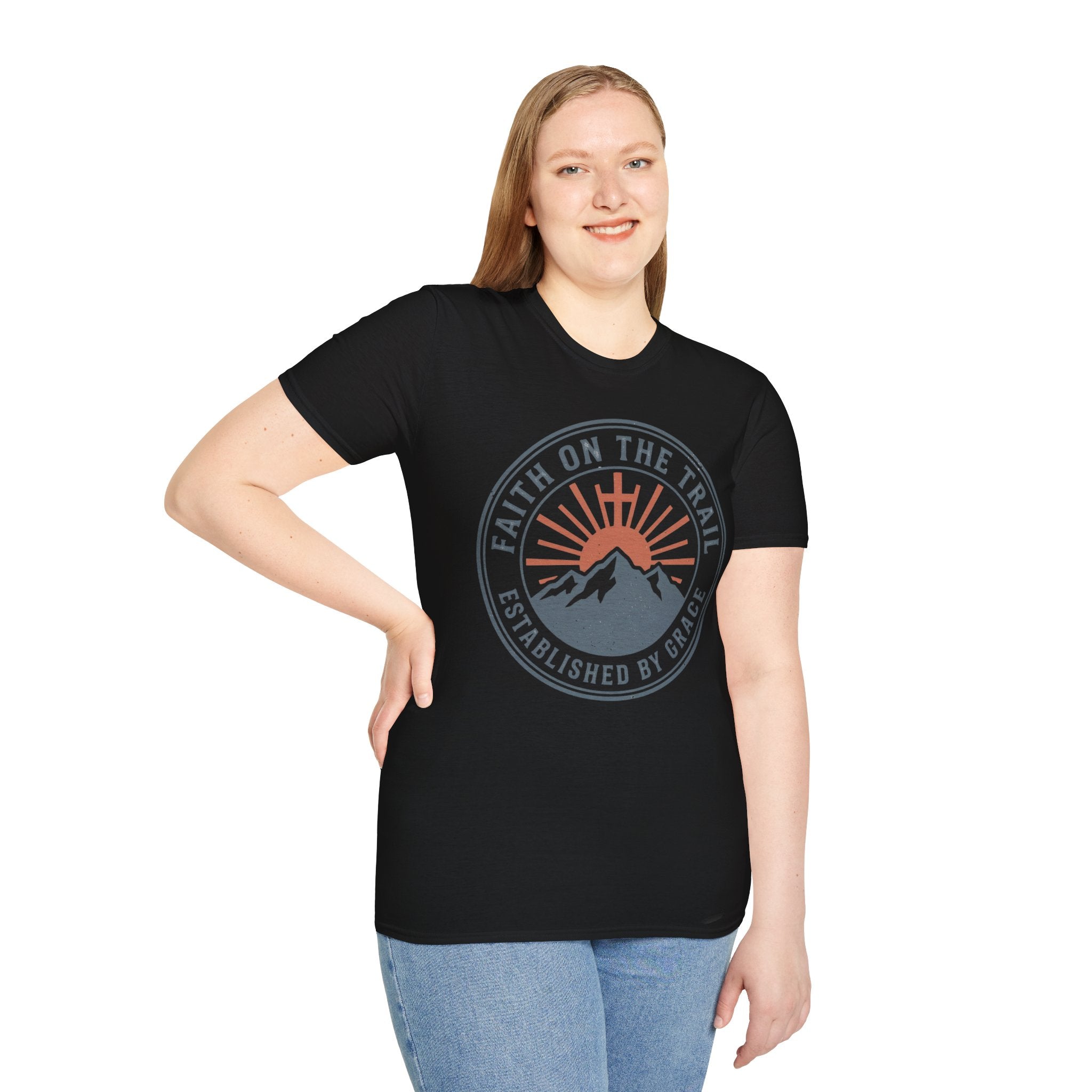 Faith on the Trail Christian Runner T-Shirt