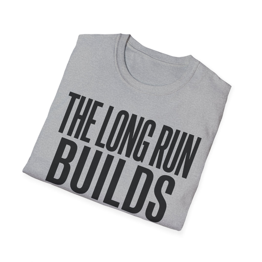 The Long Run Builds Faith Christian Runner T-Shirt
